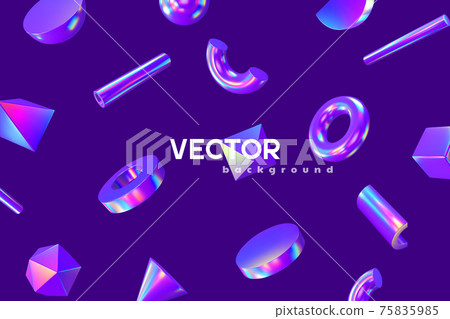 3d render primitives background. 75835985