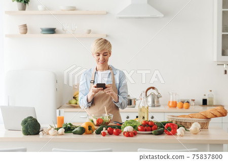 New recipe for healthy dish, health care and hobby, home alone New recipe for healthy dish, health care and hobby, home alone 75837800