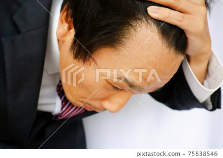 Japanese businessman with a wide outskirts 75838546
