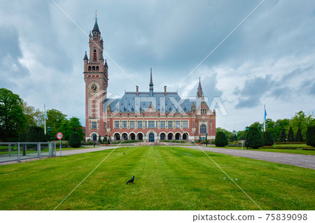 The Peace Palace international law administrative building in The Hague, the Netherlands The Peace Palace international law administrative building in The Hague, the Netherlands 75839098