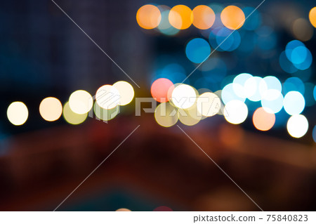 abstract blur and bokeh in night club at terrace of restaurant background abstract blur and bokeh in night club at terrace of restaurant background 75840823