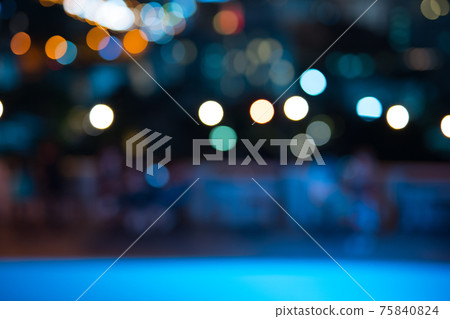 abstract blur and bokeh in night club at terrace of restaurant background abstract blur and bokeh in night club at terrace of restaurant background 75840824