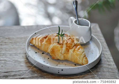 croissant , French croissant or French bread 75840892