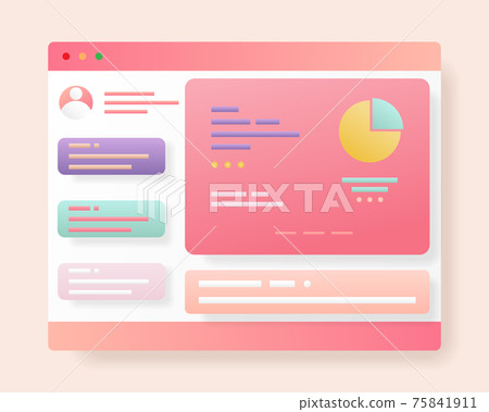 Web page interface design. Web design and web development concept. User interface optimization. Vector illustration. Web page interface design. Web design and web development concept. User interface optimization. Vector illustration. 75841911