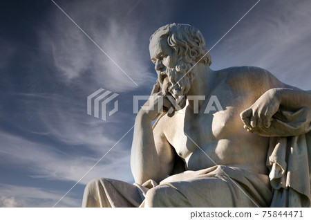 classic statue of Socrates 75844471