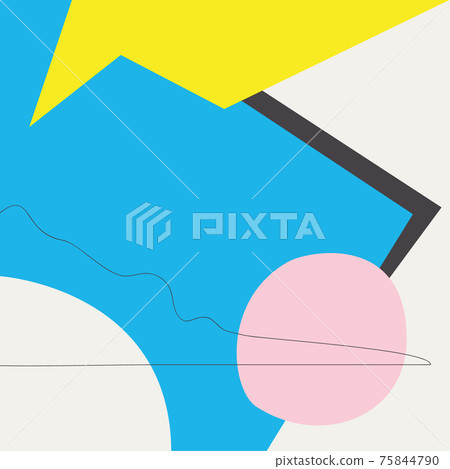 Different cutout abstract shapes. Collection of geometric elements. Bright, colourful. Square template for presentation, flyer, invitation, interface, web design. Contemporary modern style art. Different cutout abstract shapes. Collection of geometric elements. Bright, colourful. Square template for presentation, flyer, invitation, interface, web design. Contemporary modern style art. 75844790
