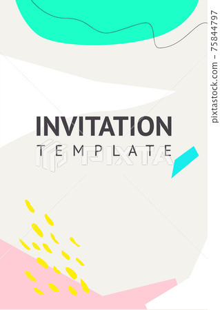 Different cutout abstract shapes. Collection of geometric elements. Bright, colourful. Template for presentation, flyer, invitation, banner, cover, interface, web design.Contemporary modern art Different cutout abstract shapes. Collection of geometric elements. Bright, colourful. Template for presentation, flyer, invitation, banner, cover, interface, web design.Contemporary modern art 75844797