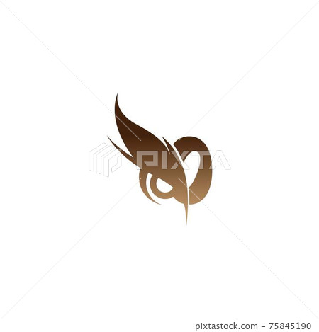 Number zero logo icon combined with owl eyes icon design vector Number zero logo icon combined with owl eyes icon design vector 75845190