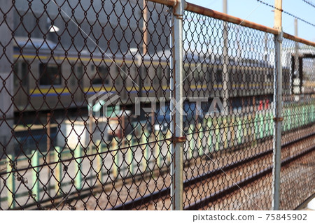 Fence installed along the Sobu Rapid Line (near JR East Makuhari Depot Center) 75845902