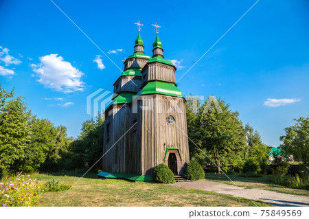 Church in Pirogovo museum, Kiev, Ukraine Church in Pirogovo museum, Kiev, Ukraine 75849569