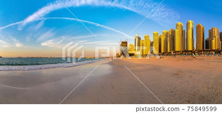 Panorama of Dubai marina Panorama of Dubai marina 75849599