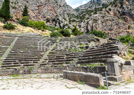 Ancient theater in Delphi Ancient theater in Delphi 75849697