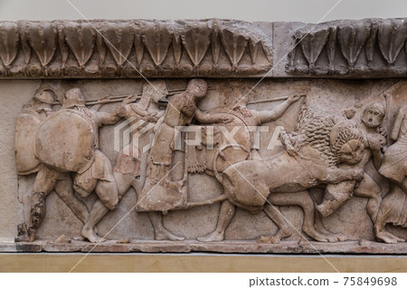 Ancient ornament in Delphi Ancient ornament in Delphi 75849698