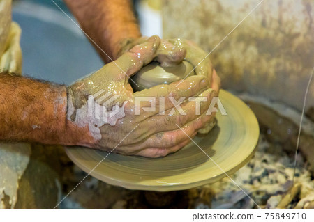 Potter creating a jar Potter creating a jar 75849710