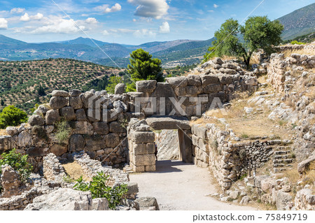 Lion Gate in Mycenae, Greece 75849719
