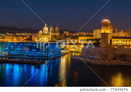 Saint Jean Castle and Cathedral de la Major  in Marseille 75849876