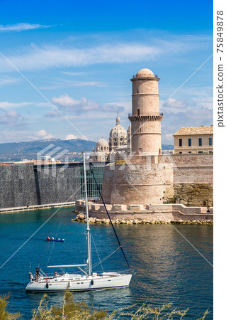 Saint Jean Castle and Cathedral de la Major in Marseille Saint Jean Castle and Cathedral de la Major in Marseille 75849878