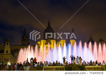 Magic Fountain light show in Barcelona Magic Fountain light show in Barcelona 75849936