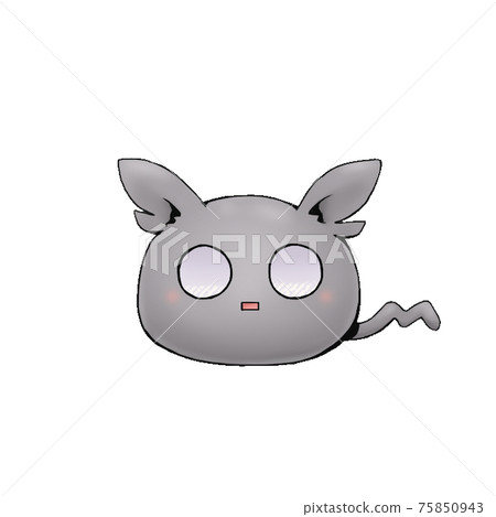 Illustration material of cute monster (transparent) 75850943