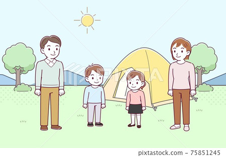 Family tent camp Family tent camp 75851245