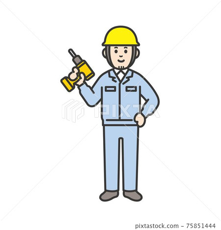 People working at the construction site 75851444