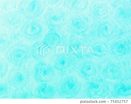 抽象繪畫風格背景圖，淺藍色玫瑰畫在螢幕上水平的油畫棒上 75852757