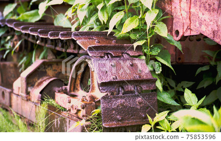 Rusty machine caterpillar 75853596