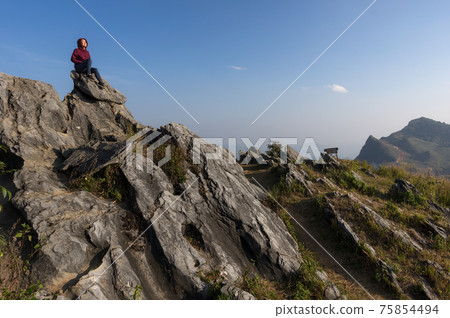 Doi Pha Tang at sunset. Doi Pha Tang at sunset. 75854494