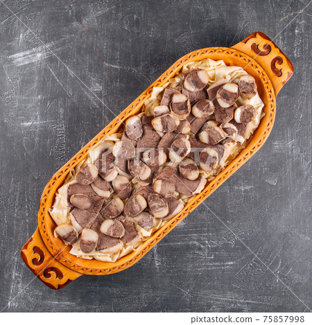 Kazakh national festive appetizer kazy horse meat 75857998