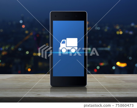 Business truck transportation online concept 75860473