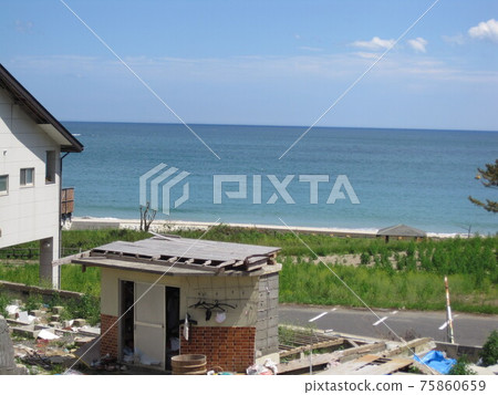 東日本大地震後三個半月的大谷海岸 東日本大地震後三個半月的大谷海岸 75860659