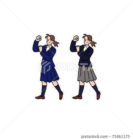 School girls high school guts pose School girls high school guts pose 75861175