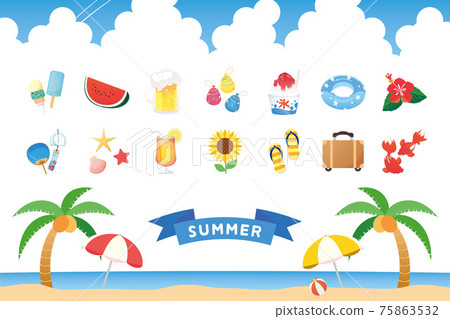 夏季項目圖圖標集 75863532