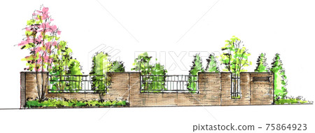 Semi-closed garden 75864923