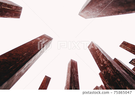 Budapest Revolution Monument. Metallic urban art memorial  75865047