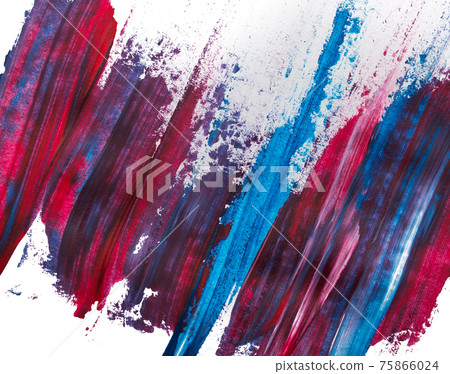 brush strokes with paint on paper. blue and purple brush strokes with paint on paper. blue and purple 75866024