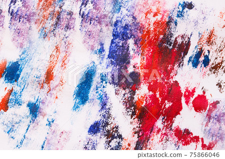 brush strokes with paint on paper. blue and purple brush strokes with paint on paper. blue and purple 75866046