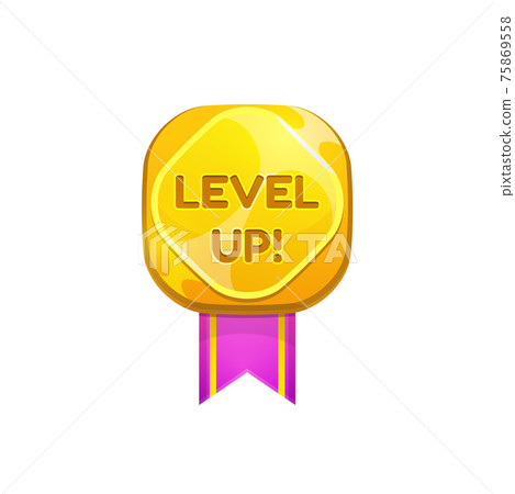Medal award for level up isolated ui game prize Medal award for level up isolated ui game prize 75869558