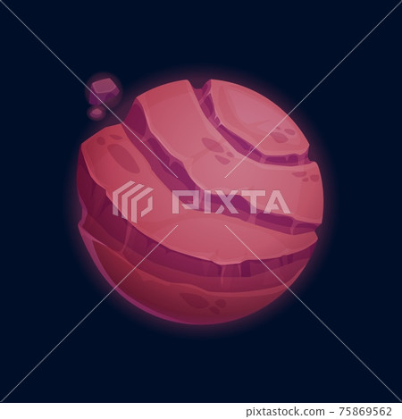 Planet of caramel, sweet confectionery world globe 75869562