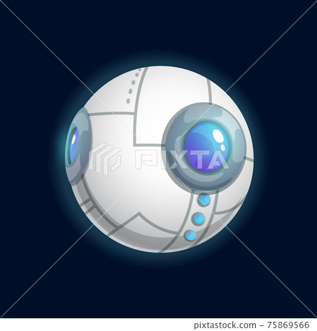 Eye shape planet isolated mystic eyeball globe Eye shape planet isolated mystic eyeball globe 75869566