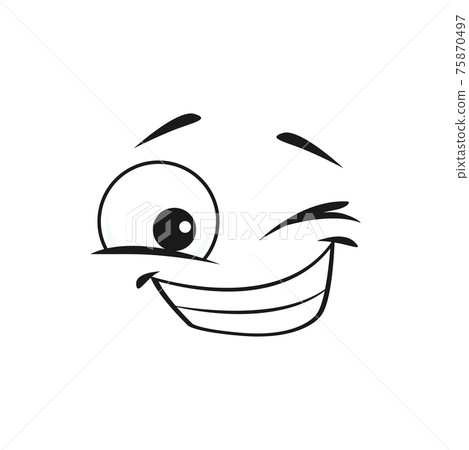 Emoticon ok gesture winking blinking eye isolated Emoticon ok gesture winking blinking eye isolated 75870497