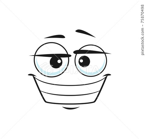 Smiling emoji with big toothy smile isolated icon Smiling emoji with big toothy smile isolated icon 75870498