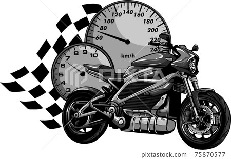 design of Motorcycle racer sport vector illustration 75870577
