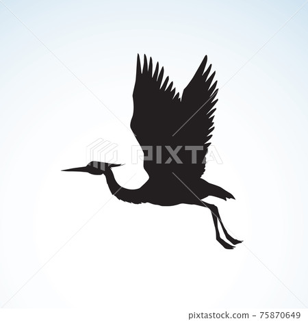 Stork. Vector drawing Stork. Vector drawing 75870649