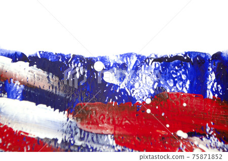 Bright colorful background of bright colorful lines of liquid paints. 75871852