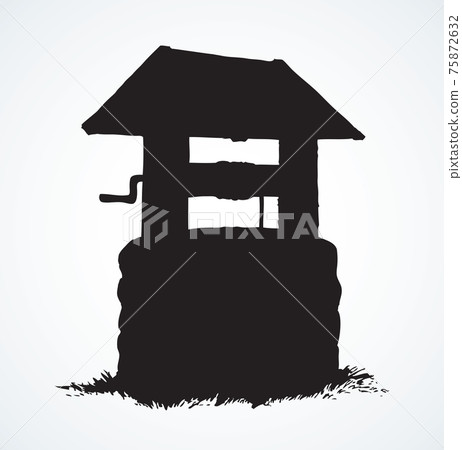 Ancient well. Vector drawing - Stock Illustration [75872632] - PIXTA
