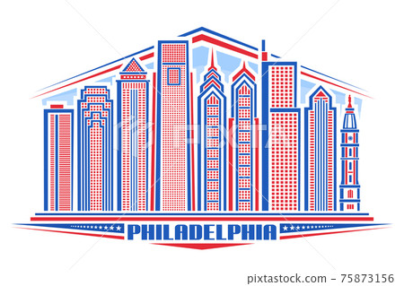 Vector illustration of Philadelphia 75873156