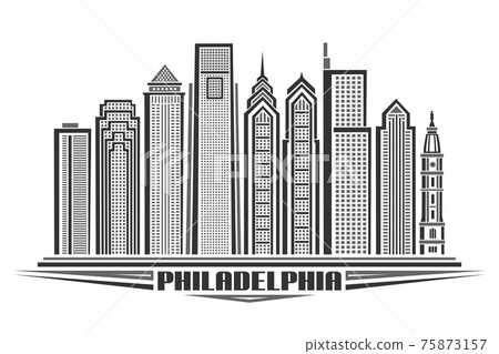 Vector illustration of Philadelphia Vector illustration of Philadelphia 75873157