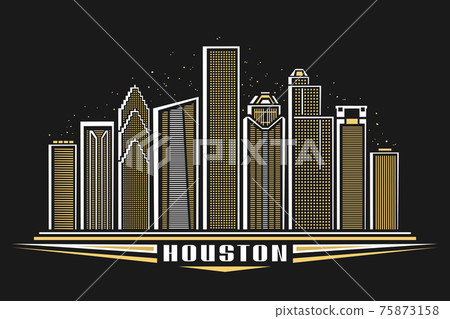 Vector illustration of Houston 75873158