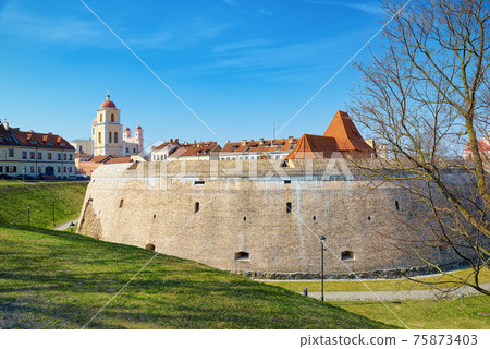 Bastion of the Vilnius City Wall. Lithuania. Bastion of the Vilnius City Wall. Lithuania. 75873403